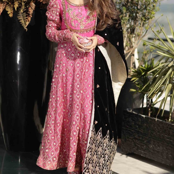 Long Kalidaar dress with matching pants - Picture 2 of 5